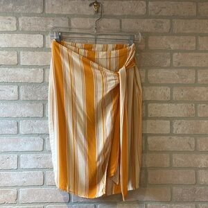 By Together Striped Wrap Skirt